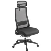 EDEN JOE ERGONOMIC CHAIR WITH HEADREST BLACK