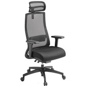 EDEN JOE ERGONOMIC CHAIR WITH ARMS AND HEADREST BLACK