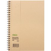 OKIN ECO SPIRAL HARDCOVER NOTEBOOK A4