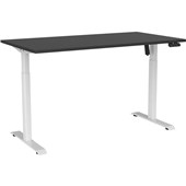 KNIGHT HAVEN BOOST ELECTRIC DESK W1500 X D800MM WHITE FRAME BLACK TOP