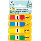 POSTIT 6834 MINI INDEX FLAGS PRIMARY ASSORTED PACK 140