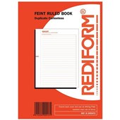 REDIFORM FEINT RULED BOOK DUPLICATE W155X L216 50 LEAF
