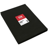 FM PRESENTATION FOLDER DOUBLE POCKET W220MM X H310MM MATTE BLACK PACK 10