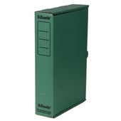 ESSELTE STORAGE CARTON FOOLSCAP W260 X H390 X D80MM GREEN