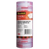 SCOTCH 500 STICKY TAPE 18MM X 33M PACK 8