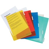 MARBIG PP SIDE POCKET DIVIDER 5 TAB A4 ASSORTED