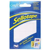 SELLOTAPE STICKY FIXER ADHESIVE FOAM PADS W12MM X H25MM PACK 56