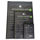 GBP INSERT DISPLAY BOOK 20 POCKET A2 BLACK