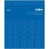 COLLINS TAX INVOICE BOOK 108 DL DUPLICATE NO CARBON REQUIRED W210 X L225MM 100 LEAF