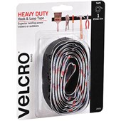 VELCRO BRAND STICKON HEAVY DUTY HOOK AND LOOP TAPE 25MM X 1M BLACK