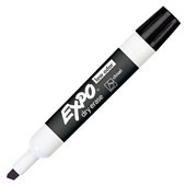 EXPO WHITEBOARD MARKERS CHISEL 50MM BLACK