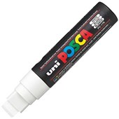 POSCA PC17K PAINT MARKER CHISEL EXTRA BROAD 15MM WHITE