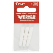 PILOT VBOARD MASTER WHITEBOARD MARKER REPLACEMENT TIP CHISEL 52MM ASSORTED PACK 3