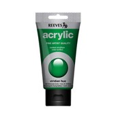 REEVES PREMIUM ACRYLIC PAINT 75ML TUBE VIRIDIAN