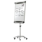 QUARTET EURO MOBILE EASEL MAGNETIC PORCELAIN WHITESILVER