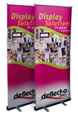 DEFLECTO BANNER STAND ROLL UP WITH PADDED CANVAS BAG W850 X H2100MM