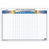 WRITERAZE MAGNETIC STAFF INDICATOR BOARD A2