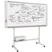 PLUS M17W ELECTRONIC COPYBOARD WIDE 2 PANEL WITH STAND PLAIN PAPER H910 X W1800MM