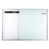 DIXON MGB6090SLM1 CALENDAR BOARD MAGENTIC SLIDING GLASSBOARD H600 X W900MM