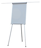 BOYD VISUALS FLIPCHART PRESENTER WITH WHITE BOARD PORCELAIN WITH EXTENSION ARMS H1000 X W700MM