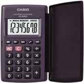 CASIO HANDHELD CALCULATOR HL820LVBK 8 DIGIT FOLDED HARD COVER BLACK