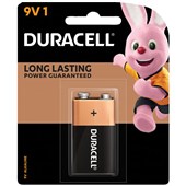 DURACELL COPPERTOP BATTERY ALKALINE MN1604B SIZE 9 VOLT PACK 1