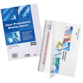 GBC IBICO BINDING COVER 150 MICRON A4 CLEAR PACK 25