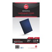 GBC IBICO BINDING COVER LEATHERGRAIN 300GSM A4 NAVY PACK 25