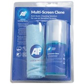 AF SCREENCLENE CLEANING CLOTH MICROFIBRE WITH PUMP SPRAY LARGE 200ML