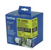 BROTHER DK22606 CONTINUOUS FILM LABEL ROLL 62MM X 1524M YELLOW