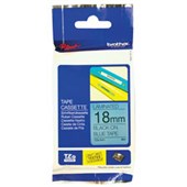 BROTHER TZE541 LAMINATED LABELLING TAPE 18MM BLACK ON BLUE