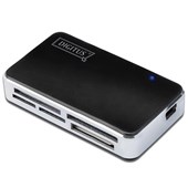 DIGITUS US578 MEMORY CARD READER ALL IN ONE SUPPORTS TFLASH ALUMINIUM AND BLACK