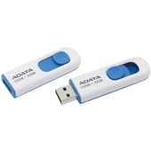 ADATA C008 FLASH DRIVE USB 20 RETRACTABLE 32GB WHITEBLUE