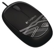 LOGITECH M105 MOUSE WIRED USB FULL SIZE BLACK