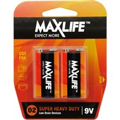 MAXLIFE BATTERY SUPER HEAVY 9 VOLT PACK 2