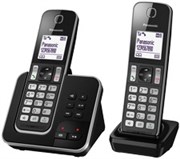 PANASONIC KXTGD322NZB TELEPHONE CORDLESS POWER FAILURE TALK SYSTEM WITH ANSWER MACHINE PACK 2