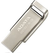 ADATA DASHDRIVE UV131 FLASH DRIVE USB 30 16GB CHROMIUM GREY