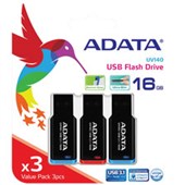 ADATA FLASH DRIVE UV140 USB31 16GB PKT3