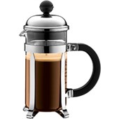 BODUM COFFEE PLUNGER CHROME 3 CUP