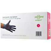 SELFGARD DISPOSABLE GLOVE VINYL POWDER FREE XL BLUE BOX 100