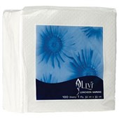 LIVI ESSENTIALS 1502 LUNCHEON NAPKINS 1PLY WHITE 100 SHEETS