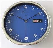 JASTEK WALL CLOCK ROUND 30CM BLUE