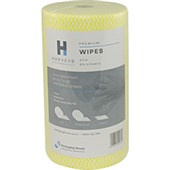 HARVEYS HEAVY DUTY CLEANING CLOTH W300 X H500 MM YELLOW PACK 90