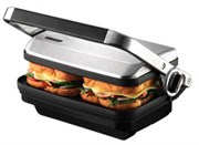 SUNBEAM SANDWICH PRESS 2 SLICE BRUSHED STAINLESS