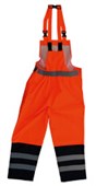 IRONWEAR BIB TROUSER WET WEATHER TTMCW HI VIS LARGE ORANGE