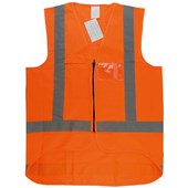 IRONWEAR SAFETY VEST HI VIS REFLECTIVE TAPE XL ORANGE