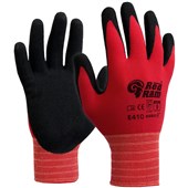 RED RAM SAFETY GLOVES POLYAMIDE WITH SANDY LATEX COATING SIZE 11 2XL RED AND BLACK