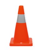 PROCHOICE TRAFFIC CONE REFLECTIVE HIVIS TAPE 450MM ORANGE