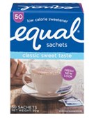 SWEETENER EQUAL SACHETS PKT50