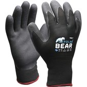 ESKO POLAR BEAR SAFETY GLOVES WINTER THERMAL DOUBLE LINED SIZE 10 XL BLACK